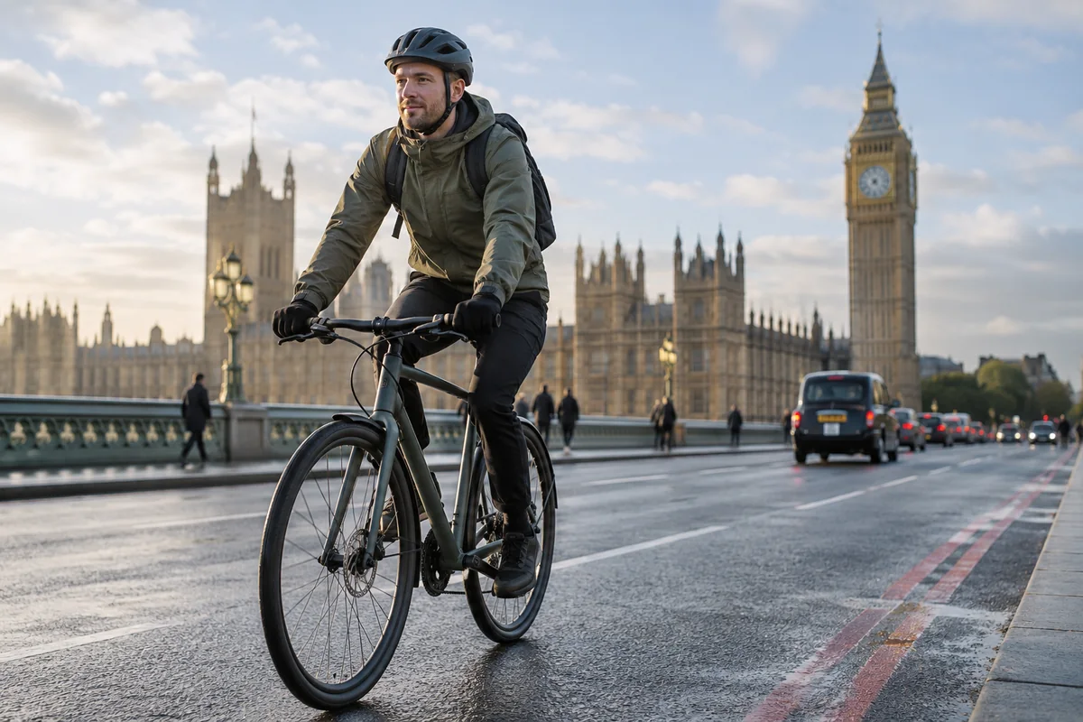 Cyclist or mechanic demonstrating practical considerations for Schwalbe Gear for Cycle Commuting | Product Guides