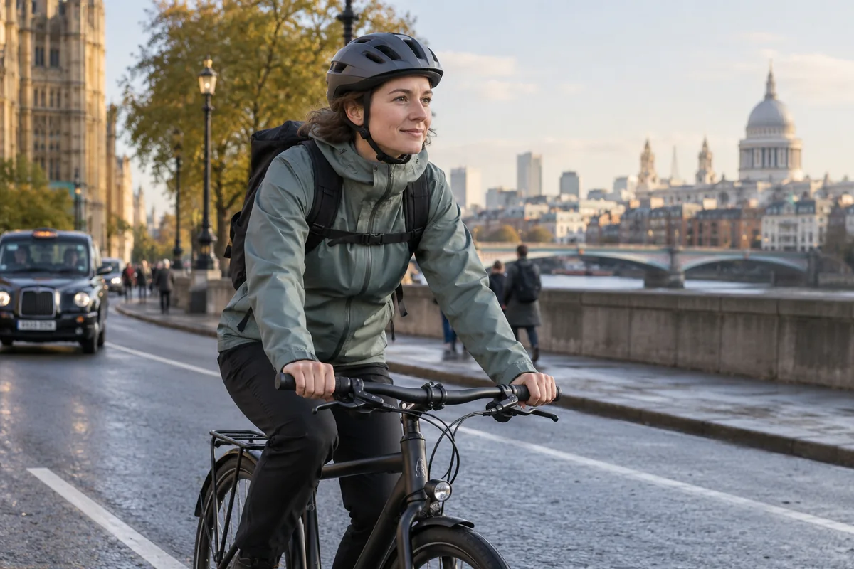 Cyclist or mechanic demonstrating practical considerations for VAUDE Gear for Cycle Commuting | Product Guides