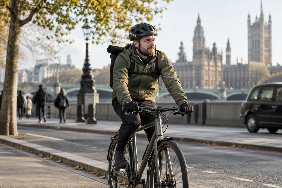 Cyclist or mechanic demonstrating practical considerations for YOSH Gear for Cycle Commuting | Product Guides