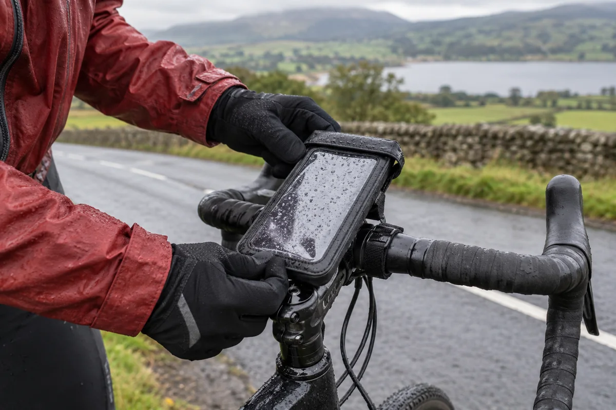 Detailed bicycle and equipment checks relevant to Waterproof phone pouches for cycling: Compare Products & UK Buying Guide