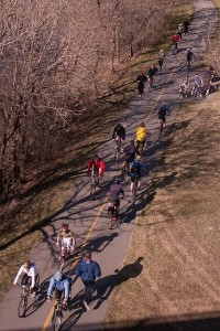 Bike path traffic