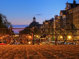 Cycle to work in Amsterdam