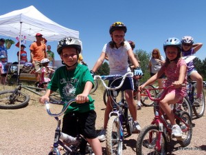 Children on bicycles